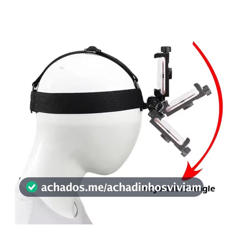 Suporte De Telefone De Cabeça-Alça De Montagem Ajustável Multifuncional Tiro Ao Vivo Com Clipe