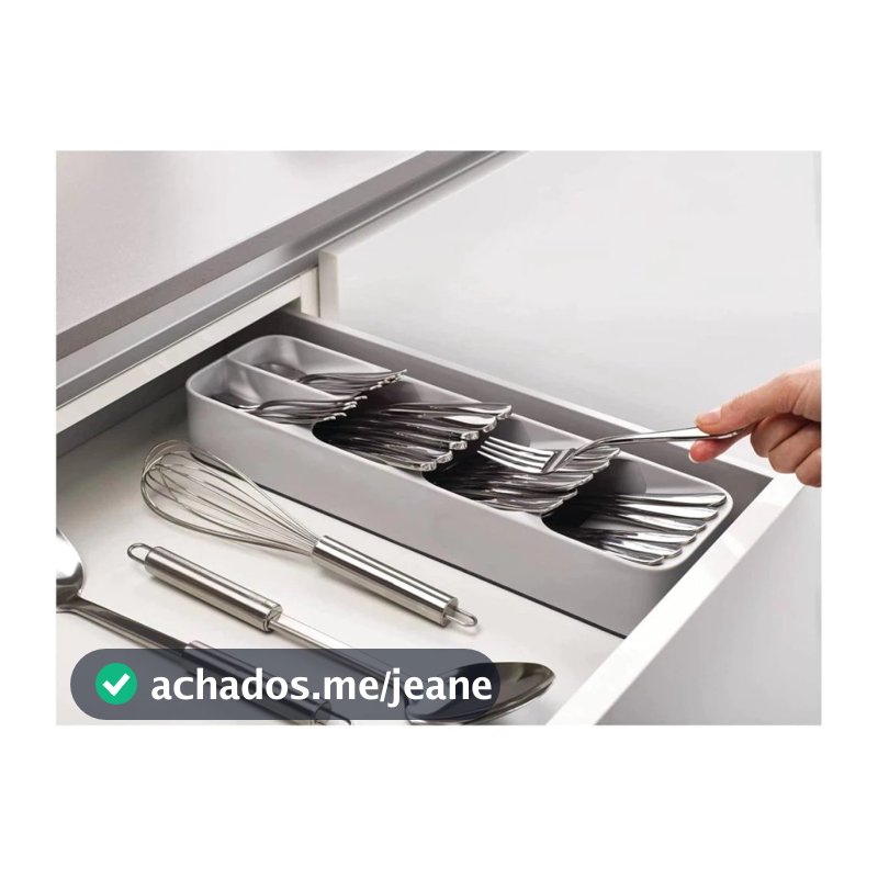 Organizador de Talheres para Gaveta com Compartimentos Práticos Ideal para Cozinha Organização e Facilidade no Dia a Dia