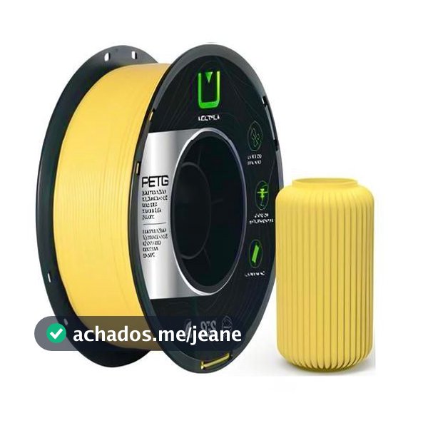Filamento PETG Multifila 1.75mm 1KG para impressora 3D PCI-PET amarelo 040