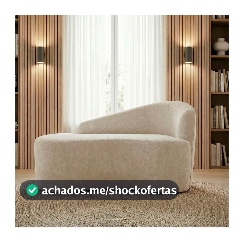 Mini Sofá Orgânico 2 Lugares Soft Curve em Suede Compacto para um Ambiente com Personalidade