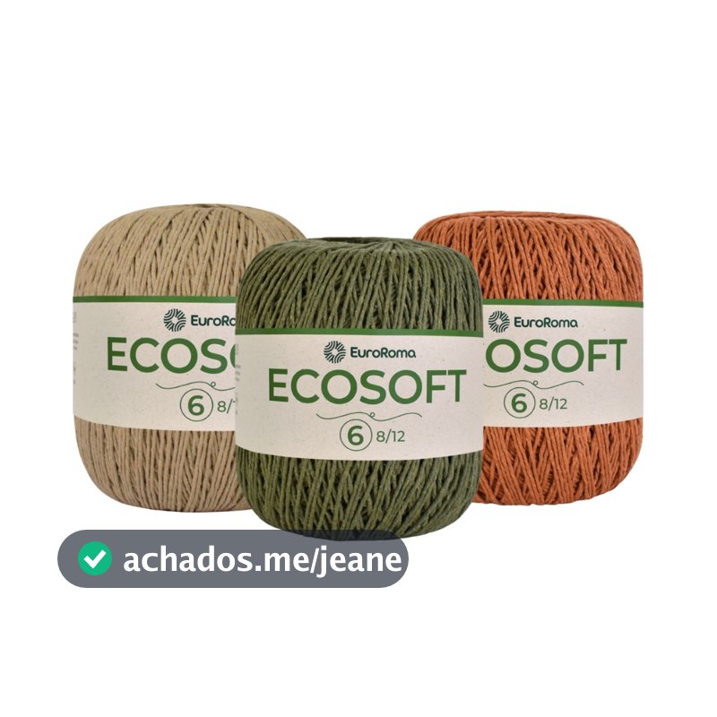 Barbante EuroRoma Ecosoft 422g Número 6 Fio Macio