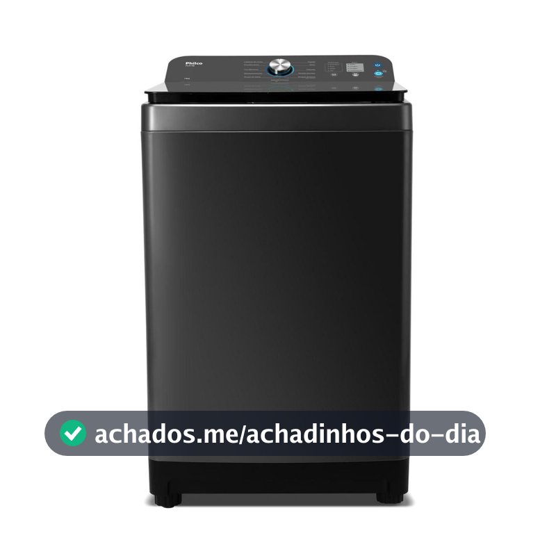 Máquina de Lavar 14 Kg Philco 12 Programas Titânio PLR14B
