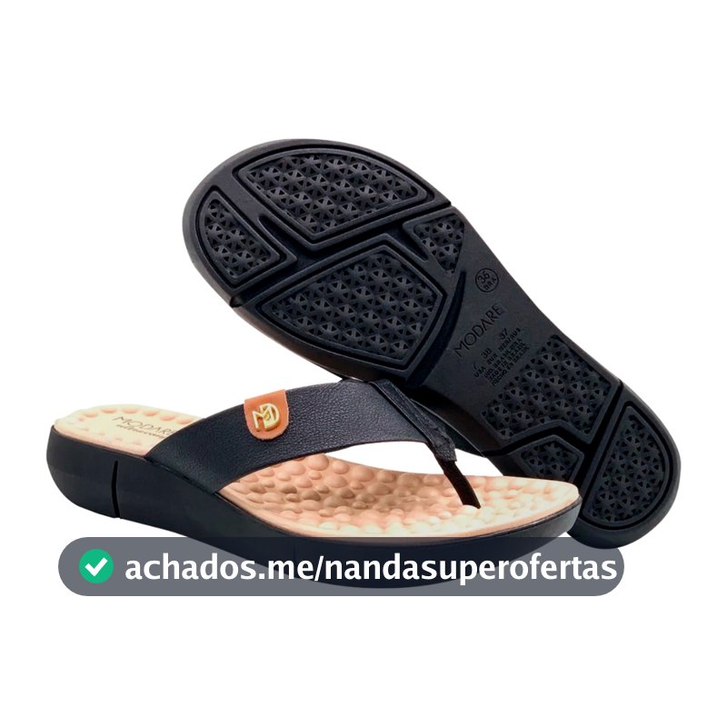 Chinelo Ortopédico Modare Feminino Massageador Macio Amortecedor Esporão Fascite Sandália Casual