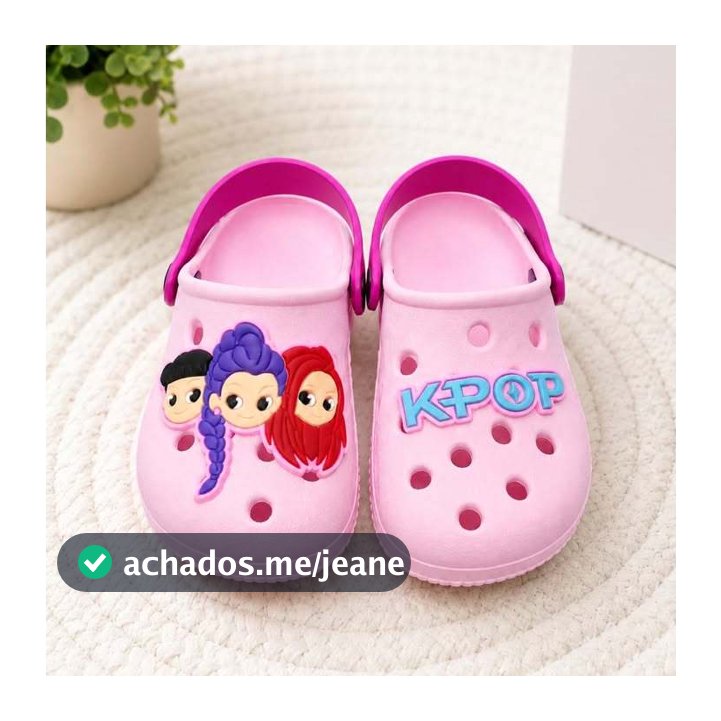 Sandalia Papete Femenina Guerreiras K-pop Infantil Tratorada leve Confortavel Passeio
