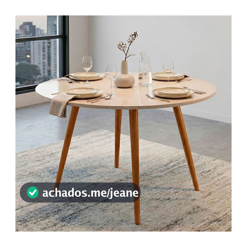 Mesa de Jantar Redonda Mesa Cozinha Pequena Mesa Sala de Jantar Moderna