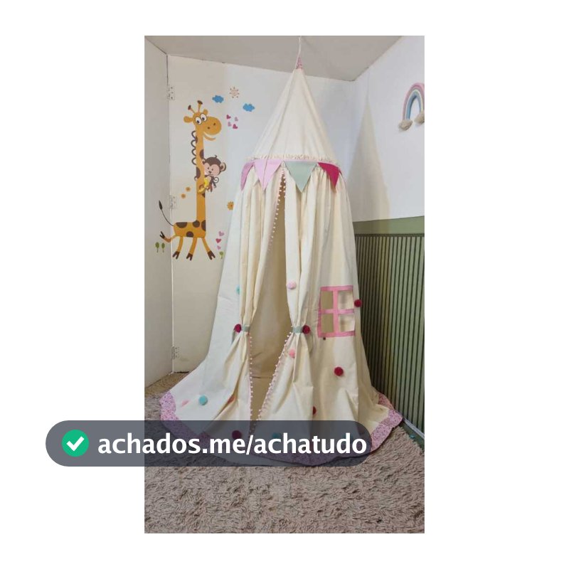 Cabaninha de Teto Florzinha Rosa/Pink cantinho da leitura/Cabaninha de brincar/Cabaninha Dossel quarto de bebê e criança