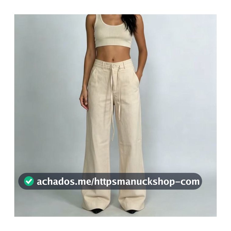Calça Cintura média Versátil - Perfeita para Looks Casuais e Elegantes