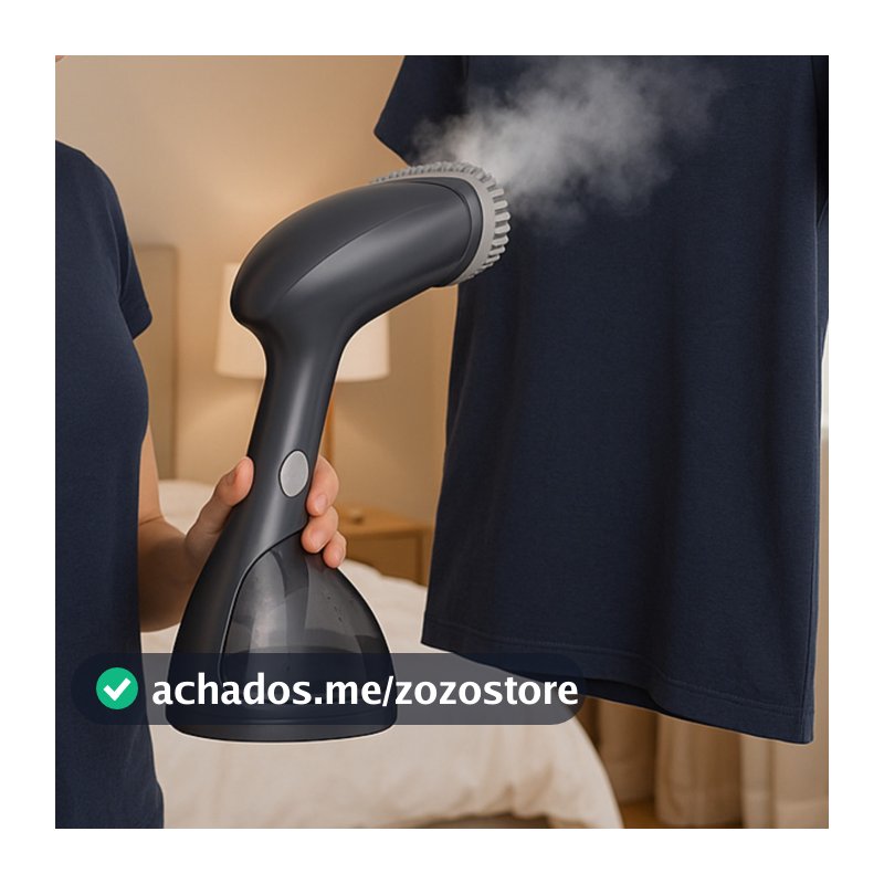 Passadeira a Vapor Portátil Painel Cerâmico 1500W 110V 220V Aquecimento Rápido 7 Furos