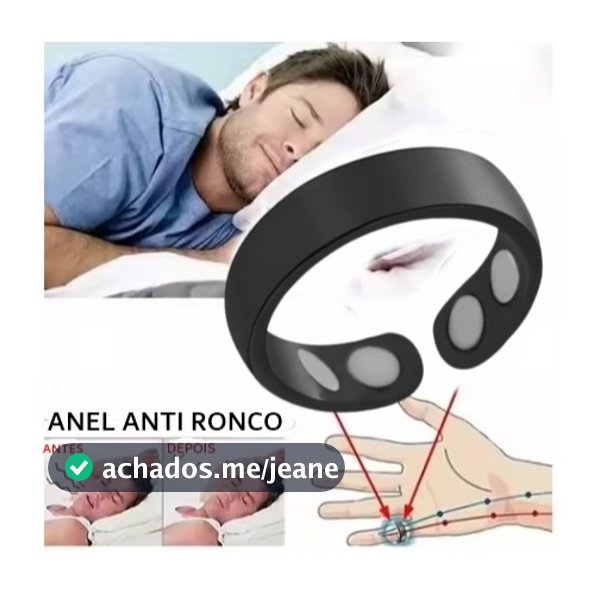 Anel Magnético Anti RoncoTotal Health unisex ajustável 4 cores