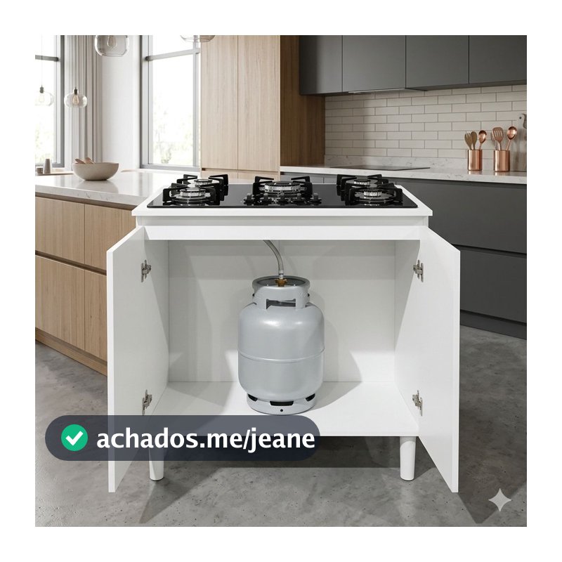 Balcão para Cooktop com Tampo 4/5/6 Bocas MDF