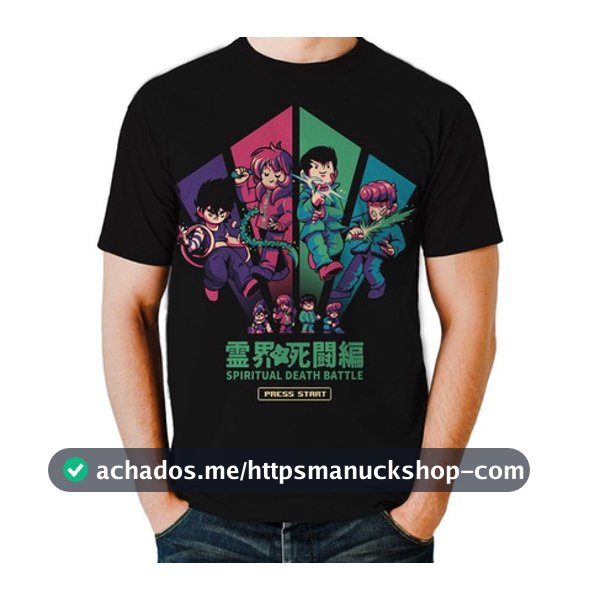 Camisa Camiseta Yu Yu Hakusho 16bit Game Chibi G1753
