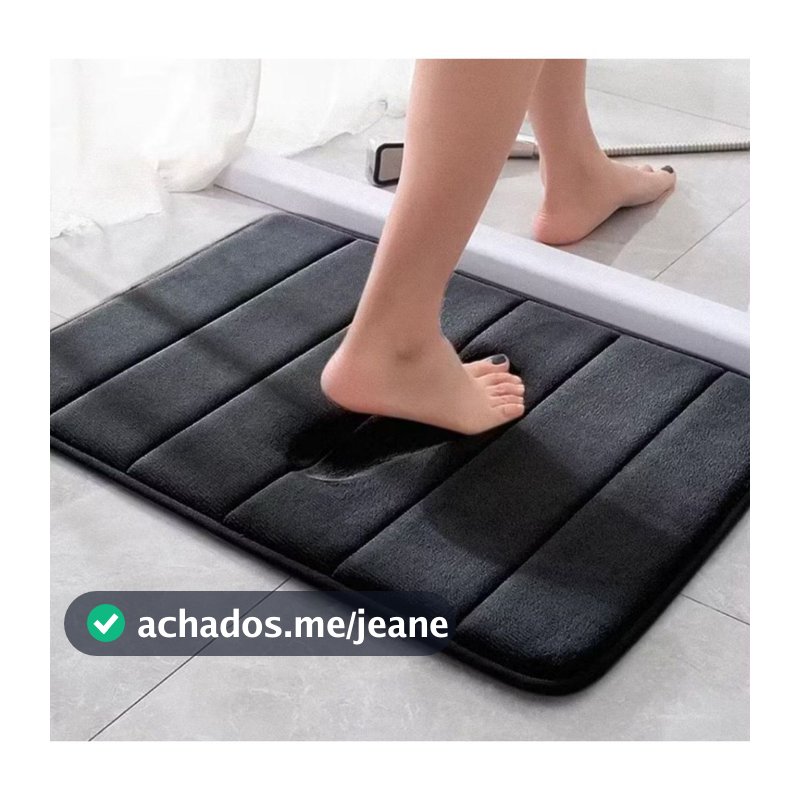 Tapete Soft Antiderrapante para Banheiro Sala e Quarto com Diversas Cores 40cm x 60cm
