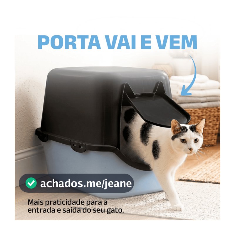 Caixa Areia Fechada Banheiro Toalete Sanitário Gato Antiodor Durapets Durapets