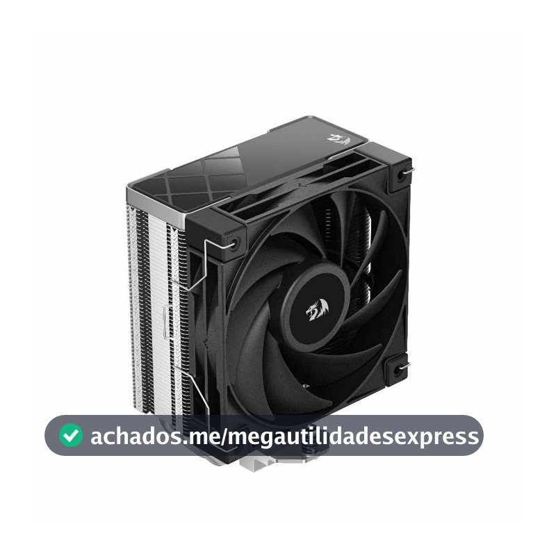 Air Cooler GamerStorm X Redragon AK400 Com 4 Heatpipes Niquelados E Fan 120mm Fluído Dinâmico