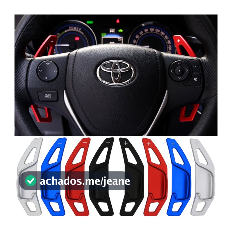 Toyota Corolla 2015-2019, Hilux Yaris 2018-2026 Volante do carro extensão de mudança de remo adesivos dsg acessórios