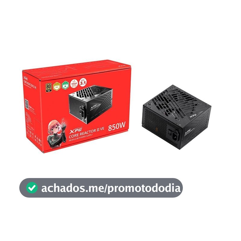 Fonte XPG Core Reactor II VE 850W Modular 80 Plus Gold