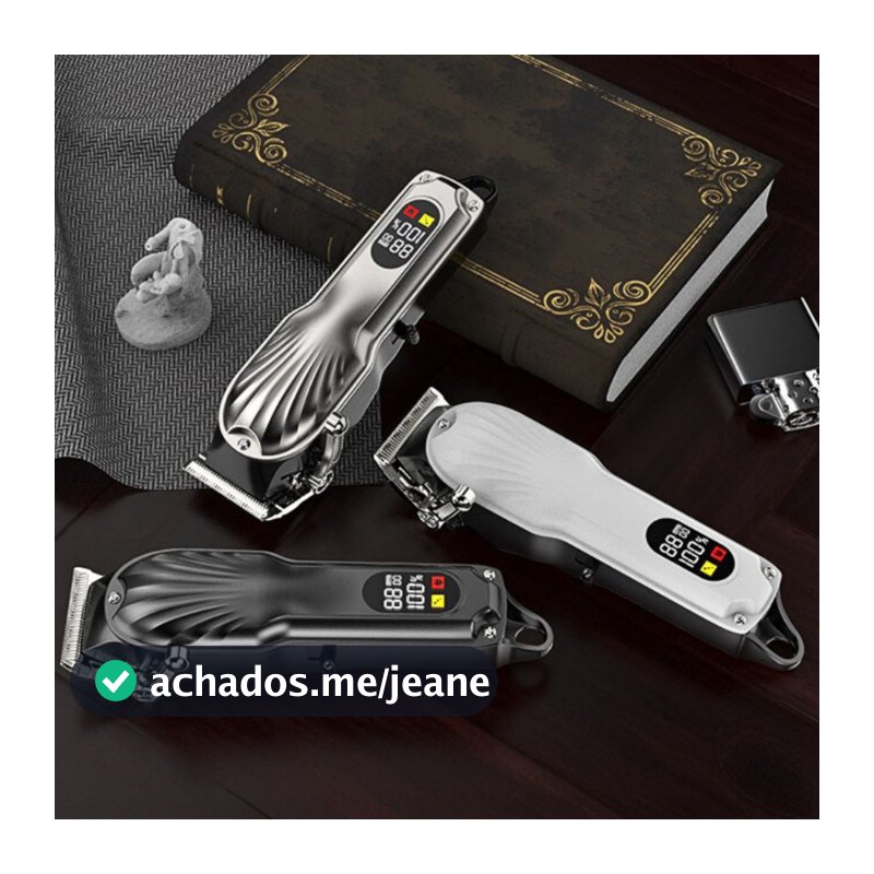 Máquina De Cortar Cabelo e Barba Profissional Portátil Recarregável