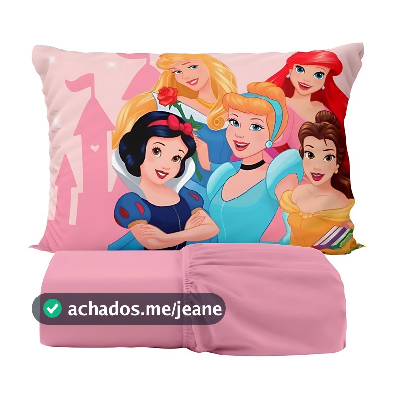 Kit Jogo de Lençol e Fronha Infantil Solteiro C/ Elástico 400 Fios Premium Personagens Temas