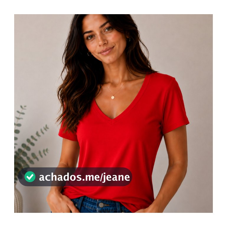 Blusa Feminina Gola V Manga Curta baby look t shirt verao confortavel