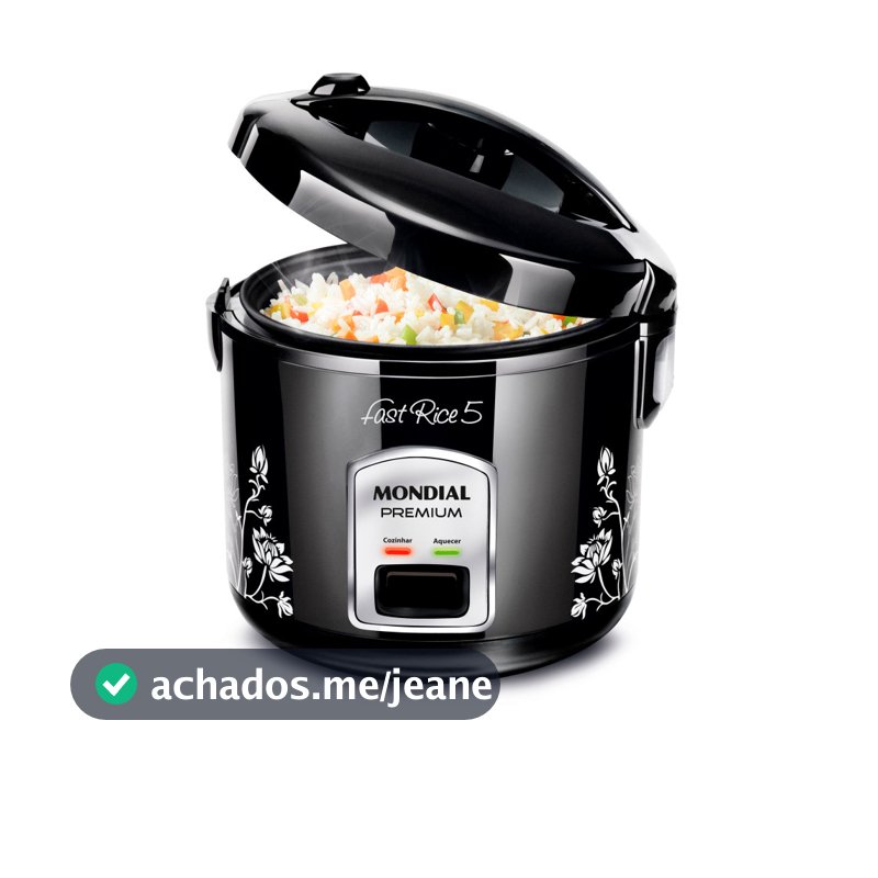 Panela elétrica de arroz 5 xícaras Pratic Rice 5 - NPE-08-5X - Mondial
