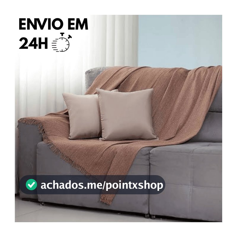 Manta Para Sofá King Size Super Gigante 3,00 x 1,80 Capa Tipo Protetora Decorativa 3 Metros Luxo
