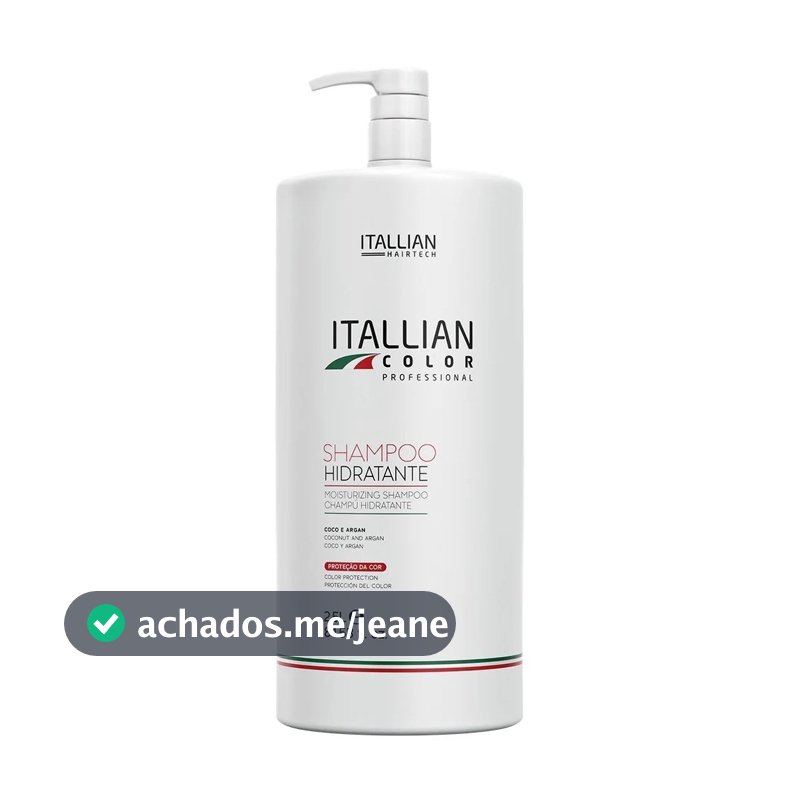 Shampoo Hidratante Itallian Color De Lavatório 2,5 Litros