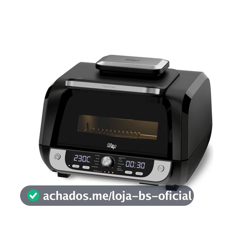 Fritadeira Elétrica Air Fryer Barbecue Digital WAP 12 em 1 Preto 10 L 127/220 V