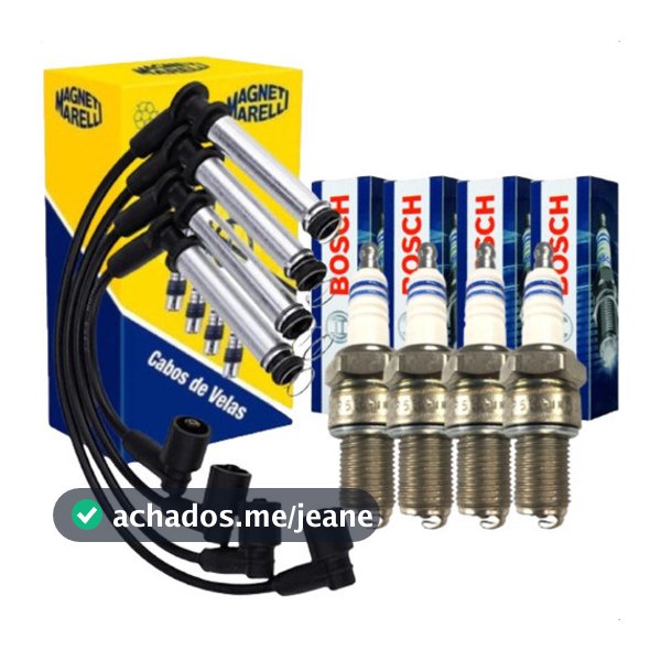 Kit Cabos + Velas De Ignição Original Celta Corsa Novo Classic Sedan
