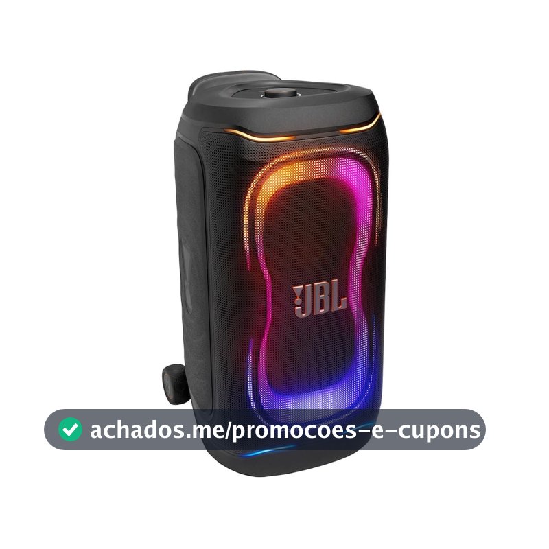 Caixa de Som JBL PartyBox 330 280W RMS Luzes RGB e Bateria de Até 18h Preto
