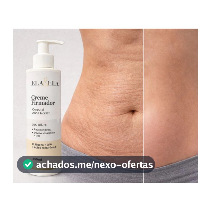 Creme Firmador com Colágeno e Q10 250ml - Firmeza, Hidratação e Rejuvenescimento