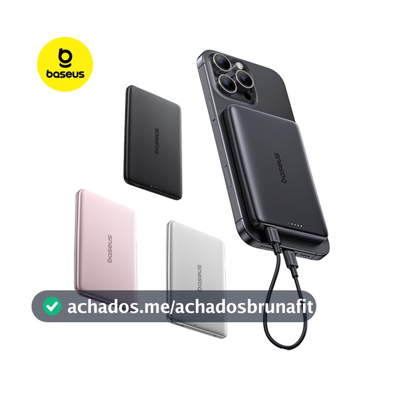 Carregador Portátil Baseus PicoGo AM41 5000mAh / 10000mAh 20W Magnético MagSafe USB-C 60W PowerBank