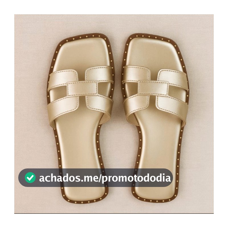 Rasteirinha Feminina Sandália Moderna Elegante Leve Macia Antiderrapante Envio Super Rapido