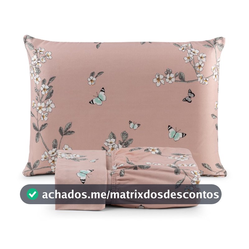 Jogo de Lençol Casal 3 Peças 200 Fios Cama Box com Elástico Macio