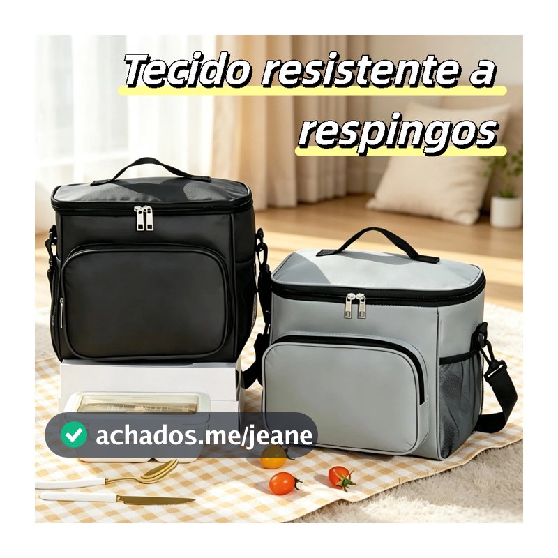 Bolsa para piquenque Caixa térmica Grande capacidade Design com isolamento térmico À prova de respingos Elegnte e bonito