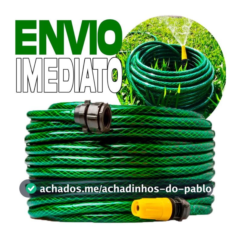 Mangueira Jardim Reforçada Trançada Completa 05/10/15/20/25/30/35/50 Metros