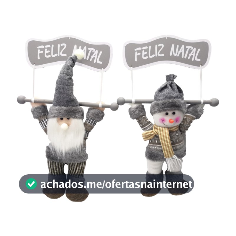 Enfeite Natal Porta Pendurar Papai Noel Boneco De Neve Placa