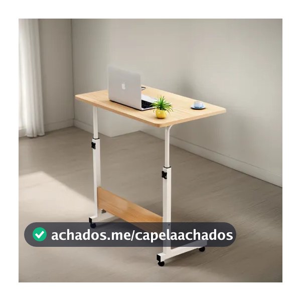 Mesa Notebook Ergonômica Multiuso Altura Regulável Rodinhas Mesa Escrivaninha para Cama Sofá Ajustes