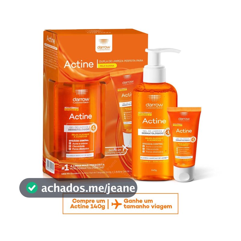 Kit Actine Darrow Gel de Limpeza 140g e Ganhe Gel de Limpeza 40g
