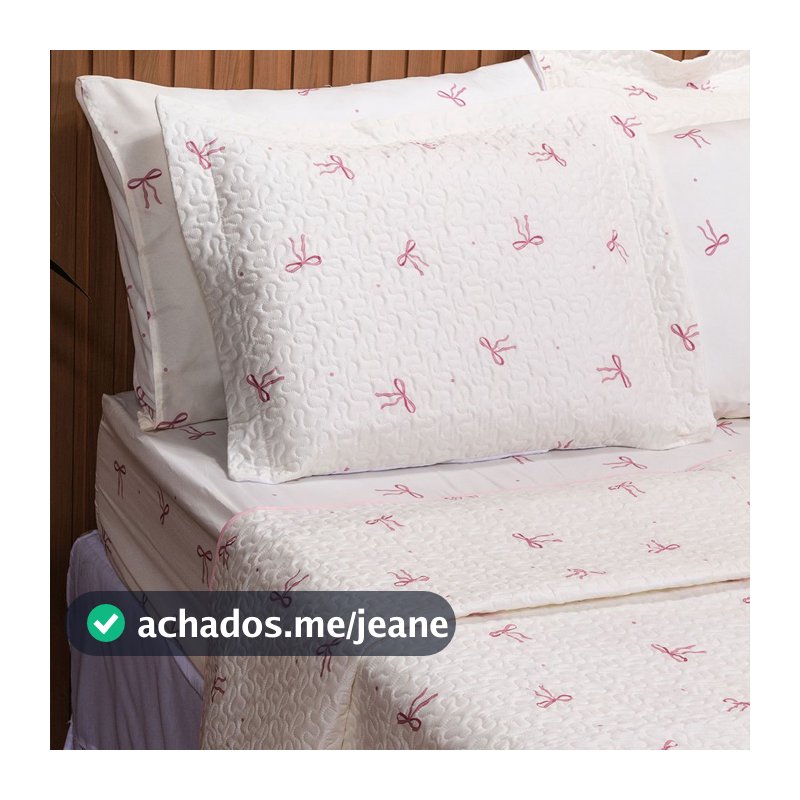 Cobre Leito Basic Solteiro Estampado 180 fios 02 Peças