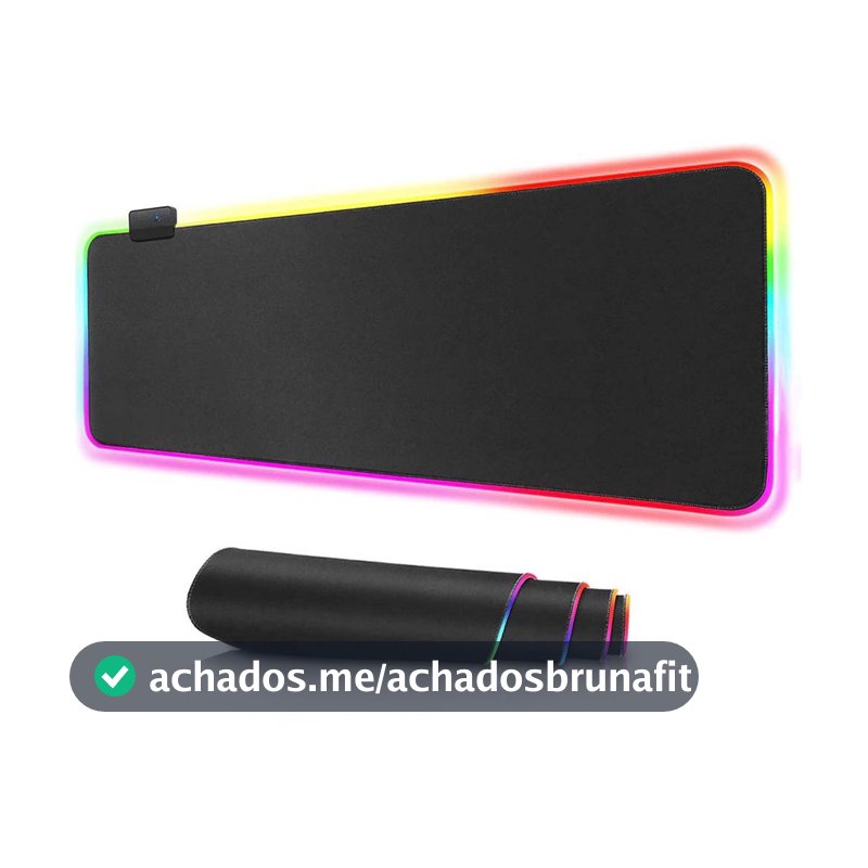 Super Mouse Pad Gamer Rgb Extra Grande Exbom MP-LED3080 300mm x 800mm x 4mm