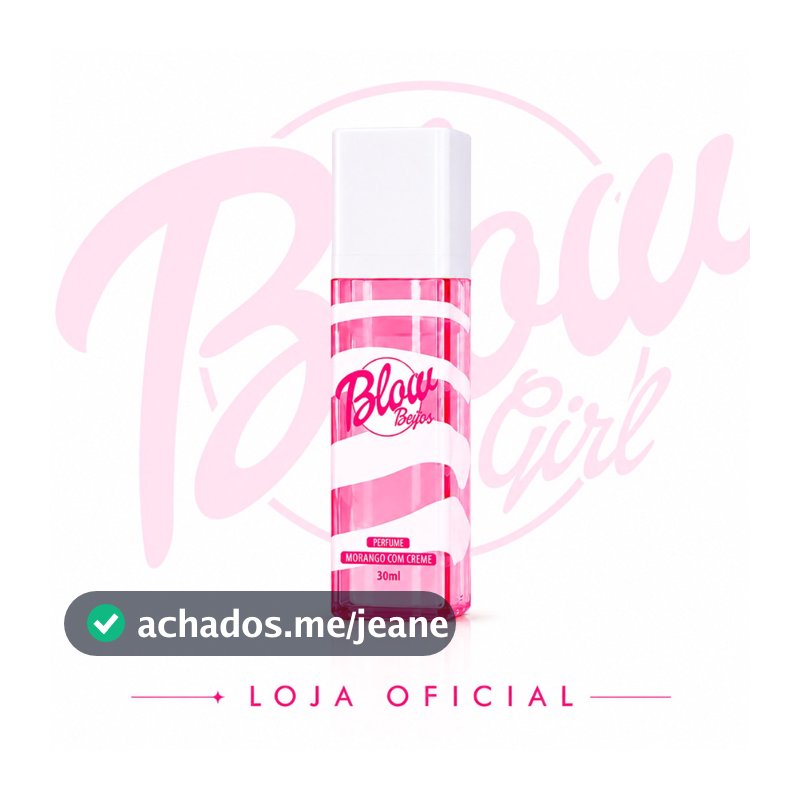 Perfume Feminino Morango Doce Blow Girl 30ml Extrait Parfum 30% Essência Alta Fixação Gourmand