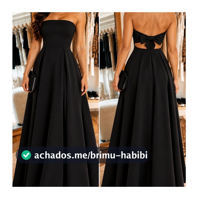 Vestido de luxo longo Elegante de Alfaiataria Tomara que caia amarração costa