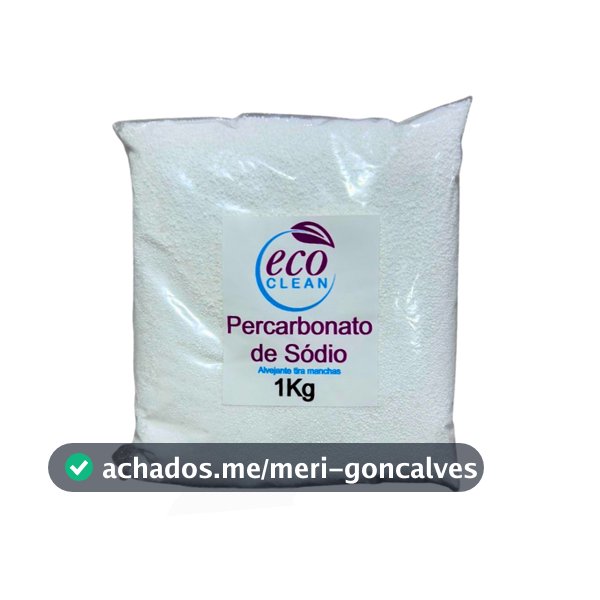 Percarbonato de Sódio 100% Puro Limpeza Em Geral Tira Manchas Roupas Brancas 500g/1kg /2kg