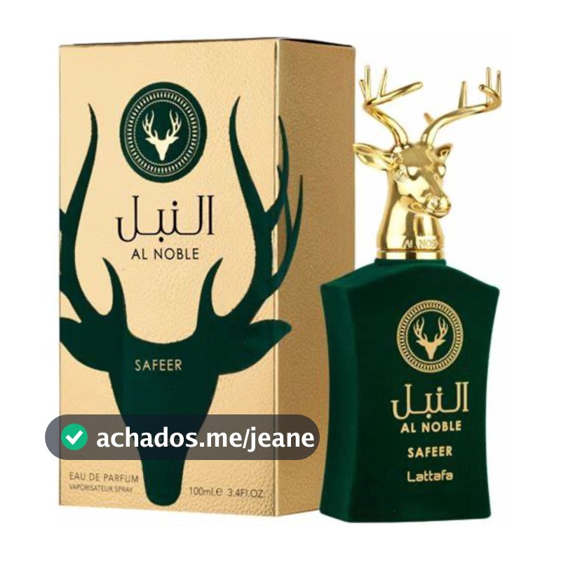 Perfume Masculino Arabe Al Nobre Safir Premium | Projeção Forte e Duradoura entrega rapida