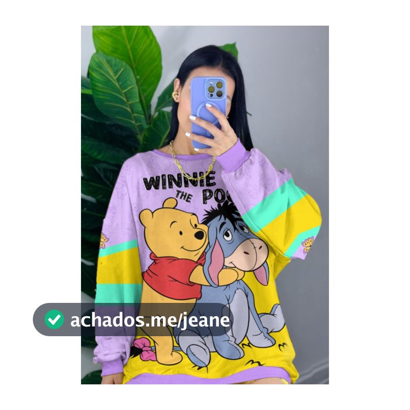 Pijama do Ursinho Pooh - Estiloso e confortável - Apenas A Blusa