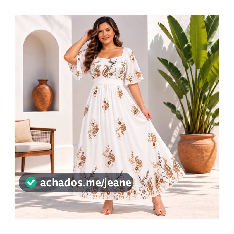 Vestido moda evangélica elegante luxo duna bordado maravilhoso