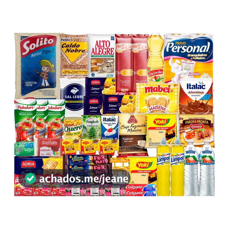 Super Cesta Basica Mensal Completa Produtos Marca 50 Itens