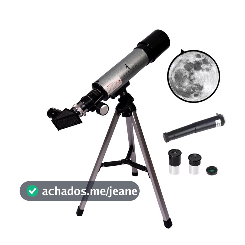 Telescópio Astronômico Infantil Refrator Luneta Venus-1 Uranum 50mm Azimutal Observações Universo