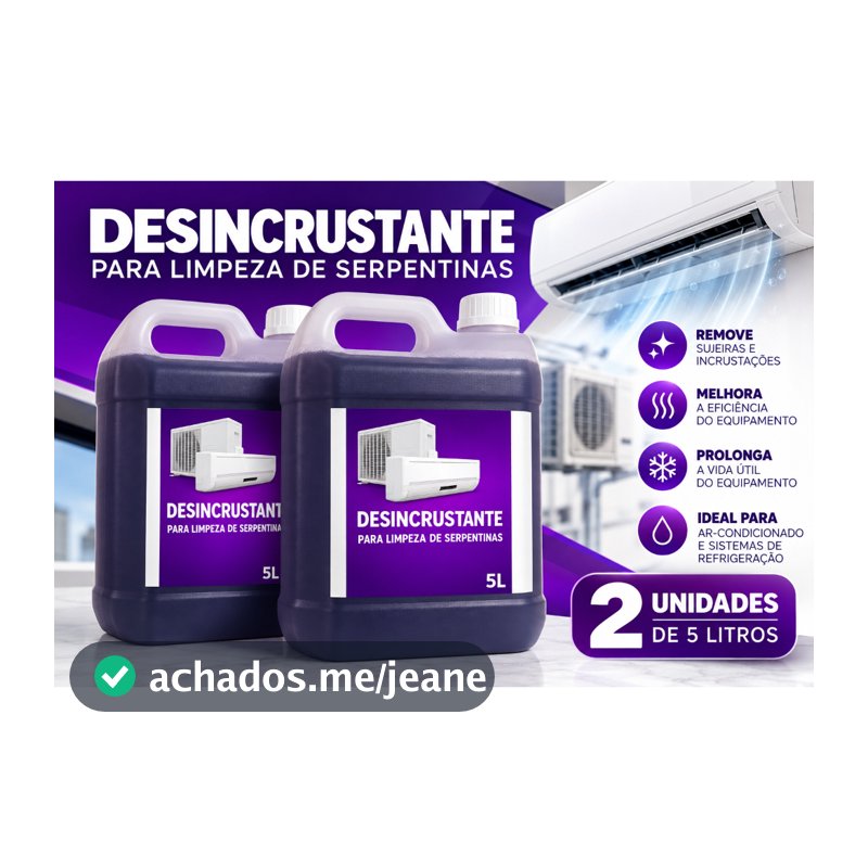 Produto de Limpeza para Ar Condicionado Serpentinas, Peças e Tubulações