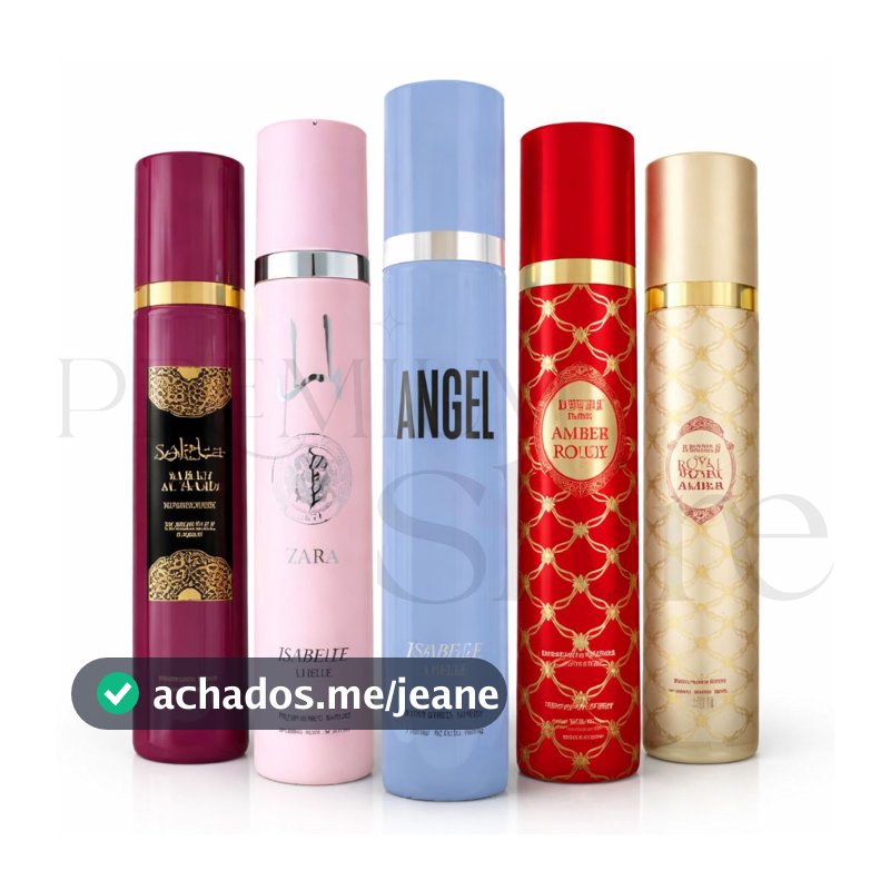 Body Splash Árabe Feminino Isabelle la Belle 300ml - Yara Sabah al Ward Fakhar Rose Royal Amber
